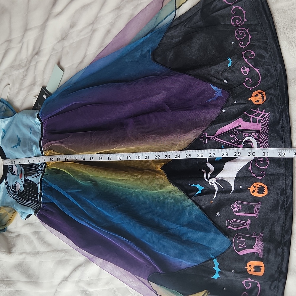 Disney, Nightmare Before Christmas Sally, Youth Halloween Colorful Nightgown - Picture 7 of 8
